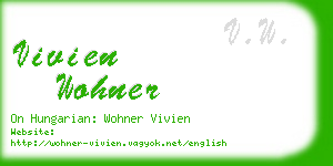 vivien wohner business card